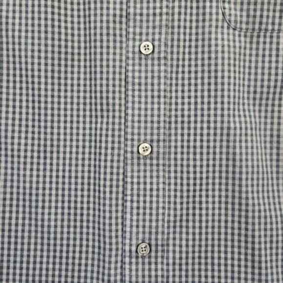 Roundtree & Yorke Shirt Men's 2XT Gray Plaid Button Down Long Sleeve Workwear - Picture 13 of 15